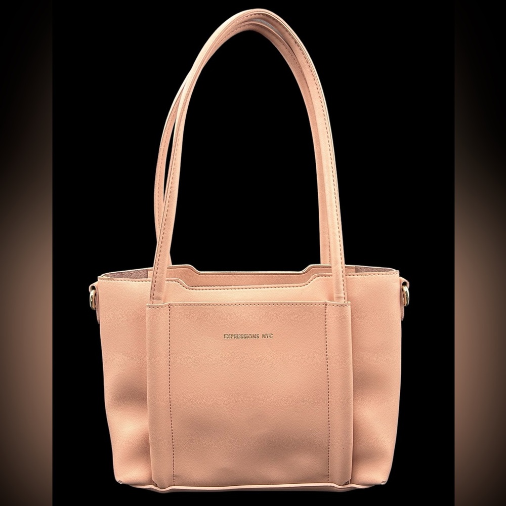 Expressions NYC vegan pink mini bag in good condition with two extra pockets 👜